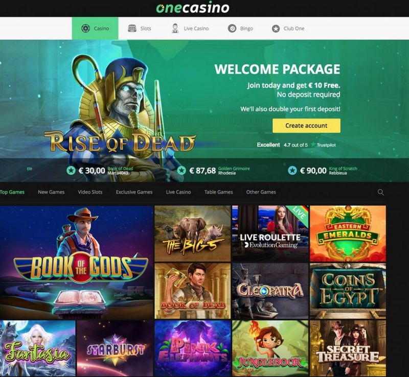 Análisis del sitio web de One Casino